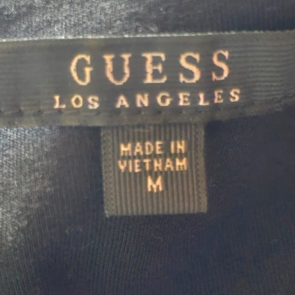 Guess women's black lace front long-sleeved mide dress size - Picture 5 of 5